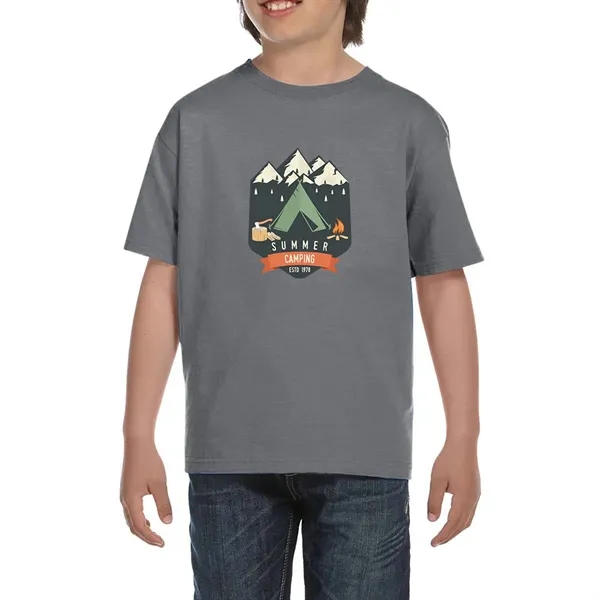 DryBlend youth T-Shirt with seamless double needle 3/4" collar.... from ASI 39552 BEL Promo