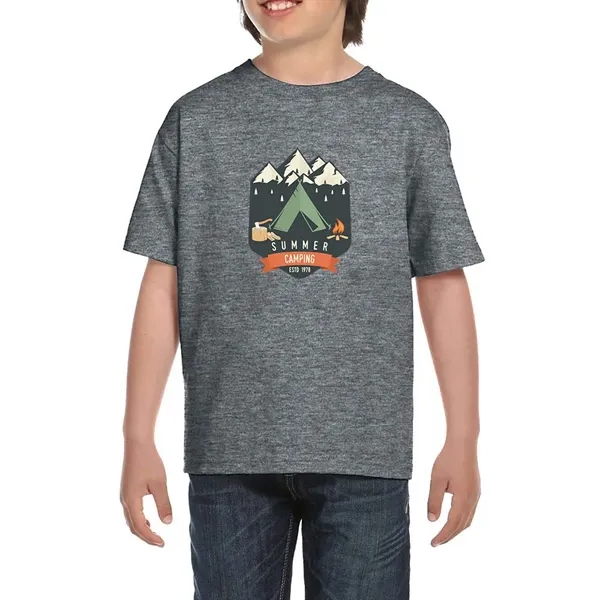DryBlend youth T-Shirt with seamless double needle 3/4" collar.... from ASI 39552 BEL Promo