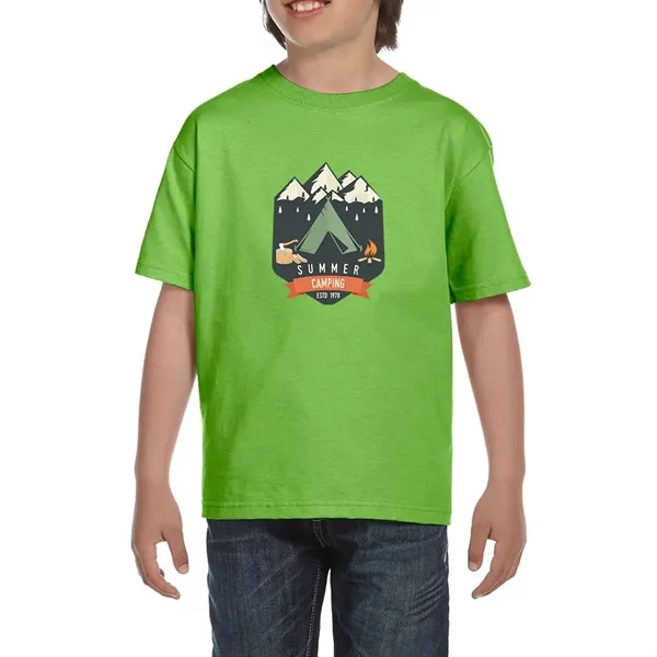 DryBlend youth T-Shirt with seamless double needle 3/4" collar.... from ASI 39552 BEL Promo