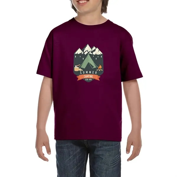 DryBlend youth T-Shirt with seamless double needle 3/4" collar.... from ASI 39552 BEL Promo