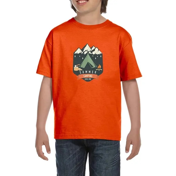 DryBlend youth T-Shirt with seamless double needle 3/4" collar.... from ASI 39552 BEL Promo