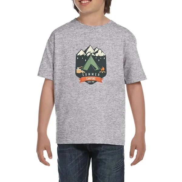 DryBlend youth T-Shirt with seamless double needle 3/4" collar.... from ASI 39552 BEL Promo