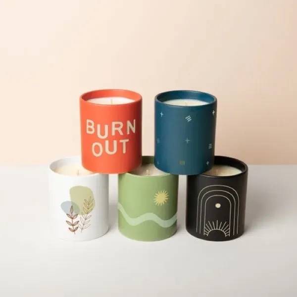 This 15oz ceramic tumbler is filled with a single-wick natural soy... from ASI 74710 Numo