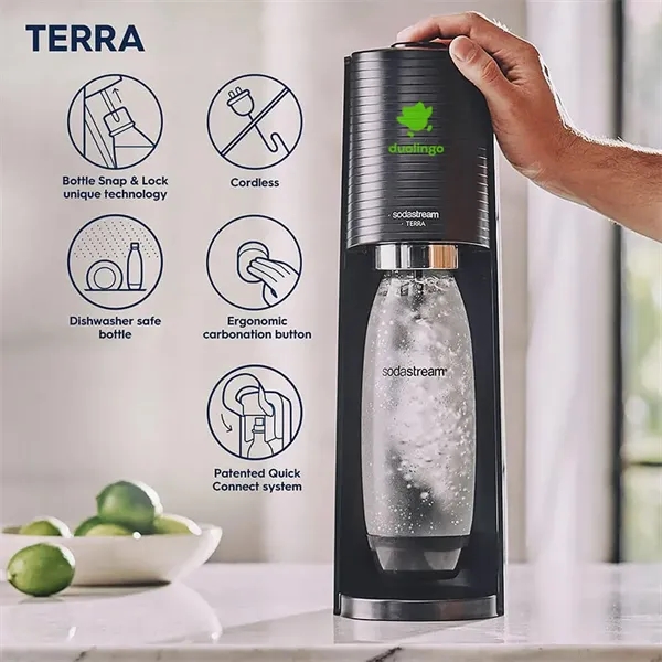Introducing the SodaStream Terra™, SodaStream's best-selling Sparkling Water Maker.... from ASI 61005 Hirsch Gift Inc