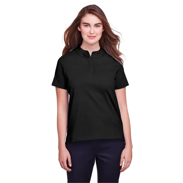 Ladies' polo made of cotton and spandex jersey with moisture-wicking and... from ASI 34063 alphabroder