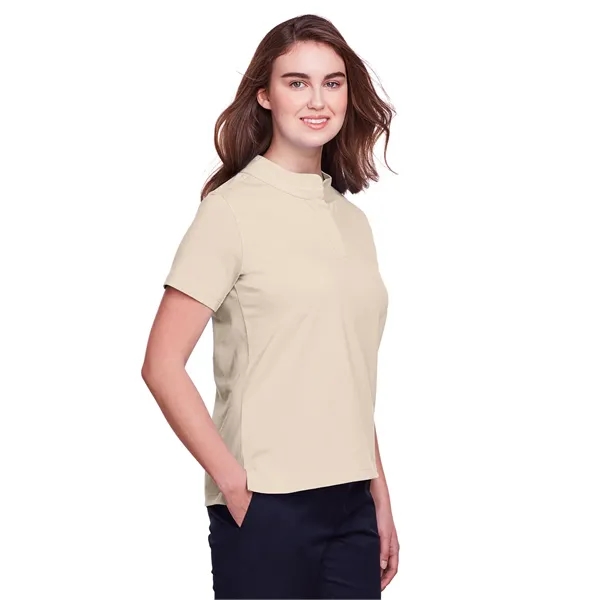 Ladies' polo made of cotton and spandex jersey with moisture-wicking and... from ASI 34063 alphabroder