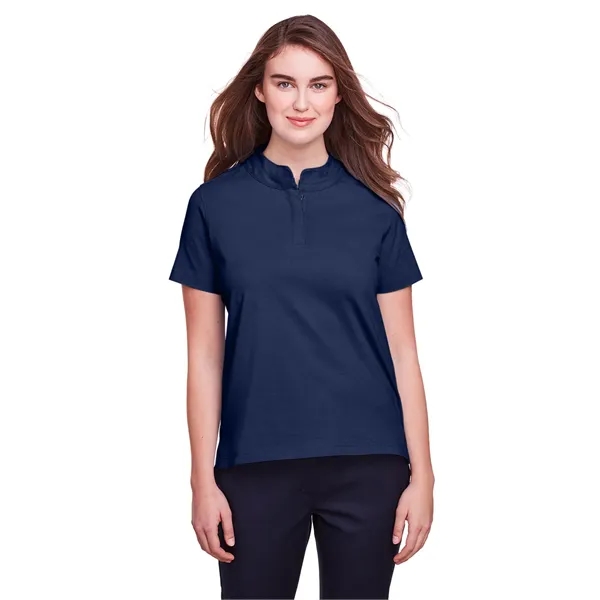 Ladies' polo made of cotton and spandex jersey with moisture-wicking and... from ASI 34063 alphabroder