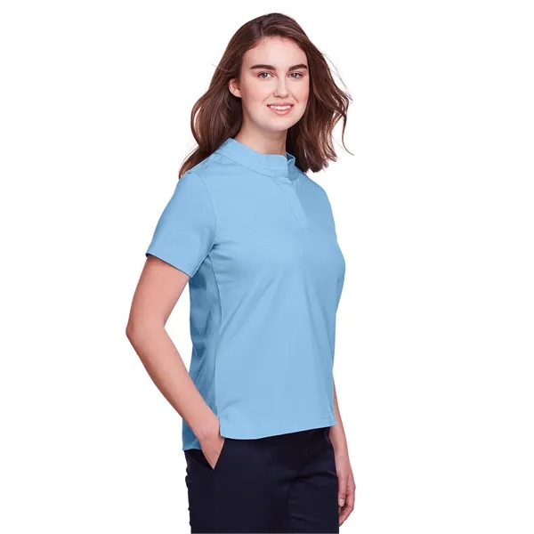 Ladies' polo made of cotton and spandex jersey with moisture-wicking and... from ASI 34063 alphabroder