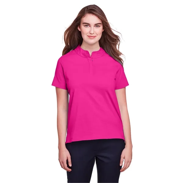 Ladies' polo made of cotton and spandex jersey with moisture-wicking and... from ASI 34063 alphabroder