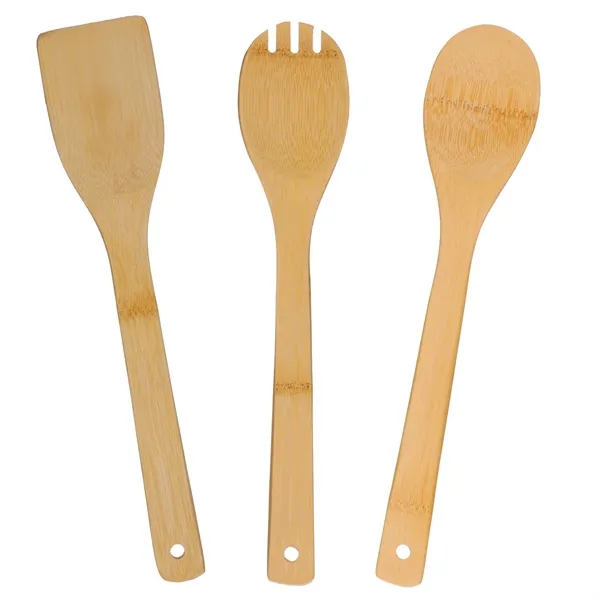 3 piece natural bamboo kitchen cooking utensils... from ASI 57655 STOPNGO Line