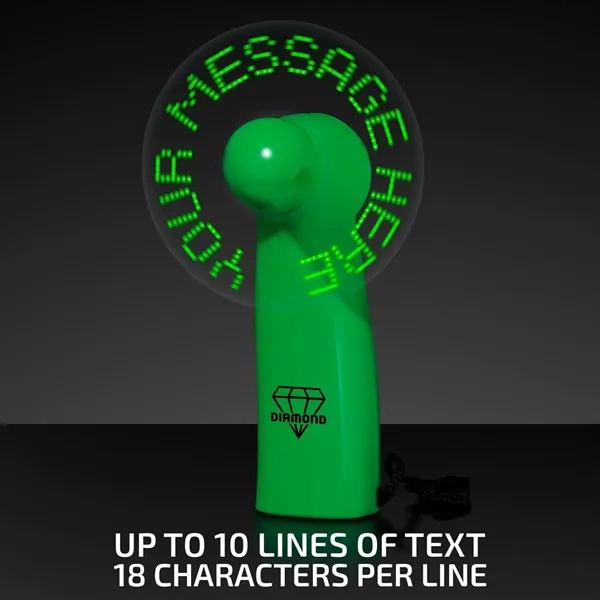 Preprogrammed LED Message Fans.... from ASI 34194 ALightPromos / Alight Promotional Products