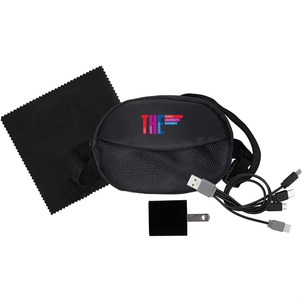 Sporty Charger, Cable and Cloth Travel Set... from ASI 30208 A P Specialties / AP Specialties