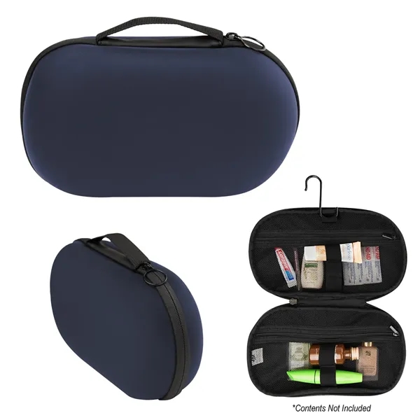 Silicone and mesh toiletry bag with zippered compartments and carrying handle.... from ASI 61125 Hit Promotional Products / Hit®