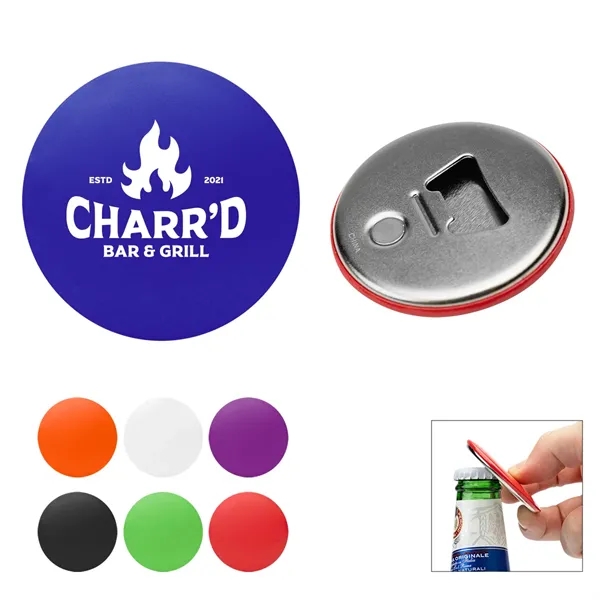 Tin bottle opener with magnetic backing.... from ASI 61125 Hit Promotional Products / Hit®