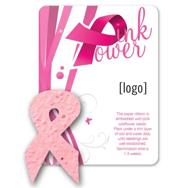 Gift pack features a recycled info card and plantable BCA Ribbon... from ASI 40646 Bloomin Promotions / Bloomin' Promotions™