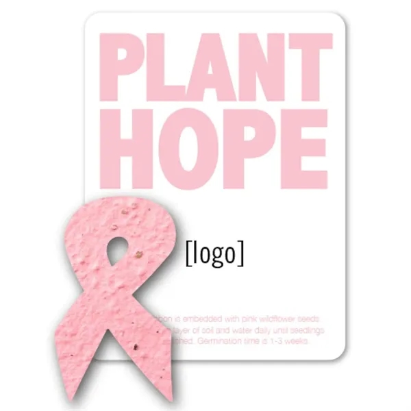 Gift pack features a recycled info card and plantable BCA Ribbon... from ASI 40646 Bloomin Promotions / Bloomin' Promotions™