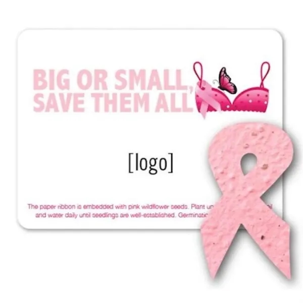 Gift pack features a recycled info card and plantable BCA Ribbon... from ASI 40646 Bloomin Promotions / Bloomin' Promotions™