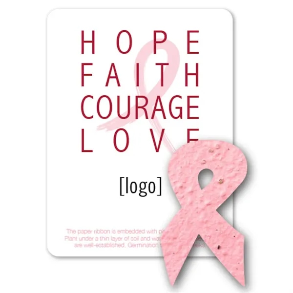 Gift pack features a recycled info card and plantable BCA Ribbon... from ASI 40646 Bloomin Promotions / Bloomin' Promotions™