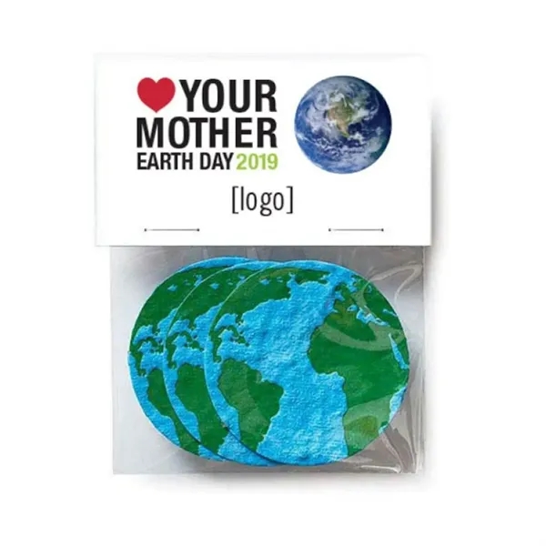 Seed paper shape pack, 3 shapes with branded header card.... from ASI 40646 Bloomin Promotions / Bloomin' Promotions™