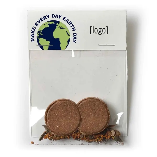 DIY planter kit with a seed packet, soil, and branded backer... from ASI 40646 Bloomin Promotions / Bloomin' Promotions™