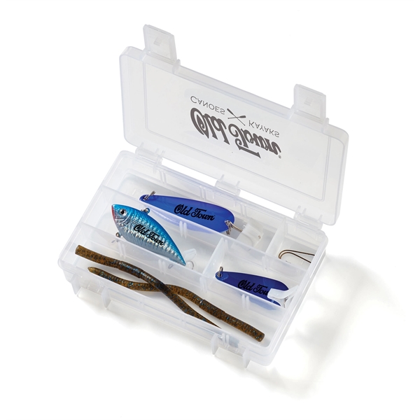 4" x 6" x 1.25" hinged plastic tackle box with assorted... from ASI 63549 Jornik Manufacturing Corp / Jornik