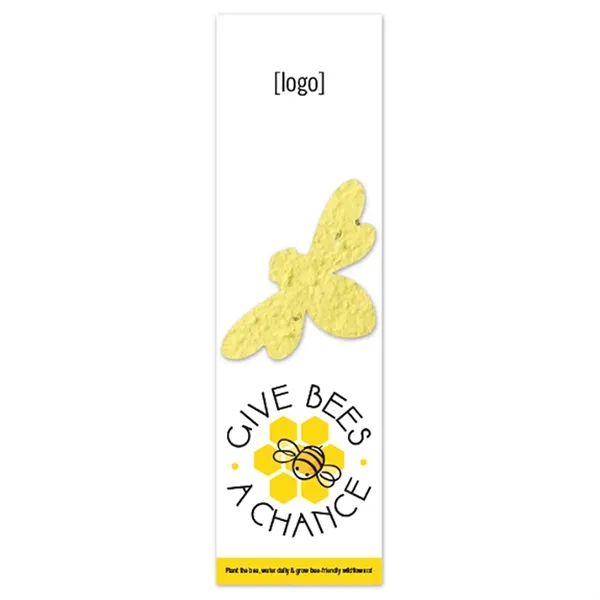 Recycled cardstock bookmark with plantable shape.... from ASI 40646 Bloomin Promotions / Bloomin' Promotions™