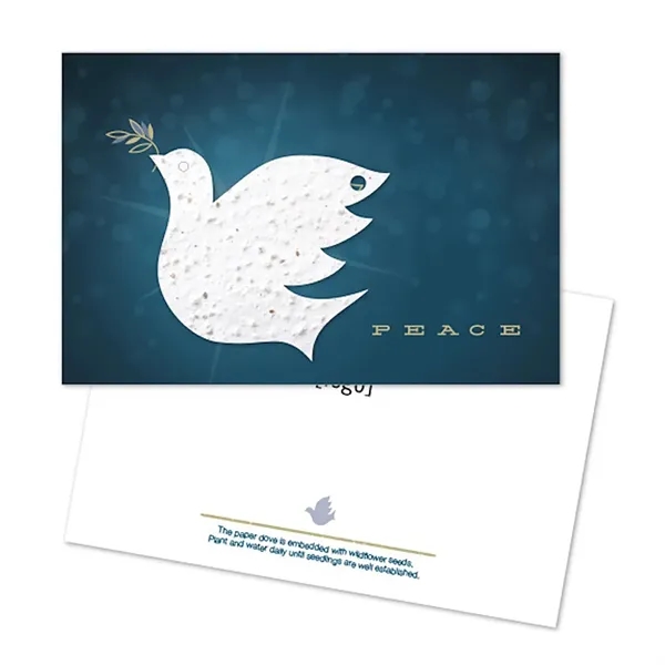Two- part postcard with seed paper shape.... from ASI 40646 Bloomin Promotions / Bloomin' Promotions™