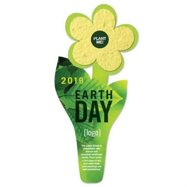 Flower seed paper bookmark for Earth Day.... from ASI 40646 Bloomin Promotions / Bloomin' Promotions™
