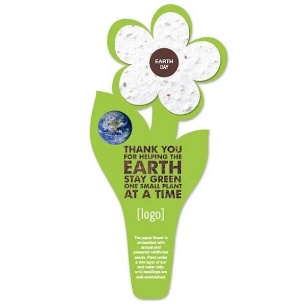 Flower seed paper bookmark for Earth Day.... from ASI 40646 Bloomin Promotions / Bloomin' Promotions™