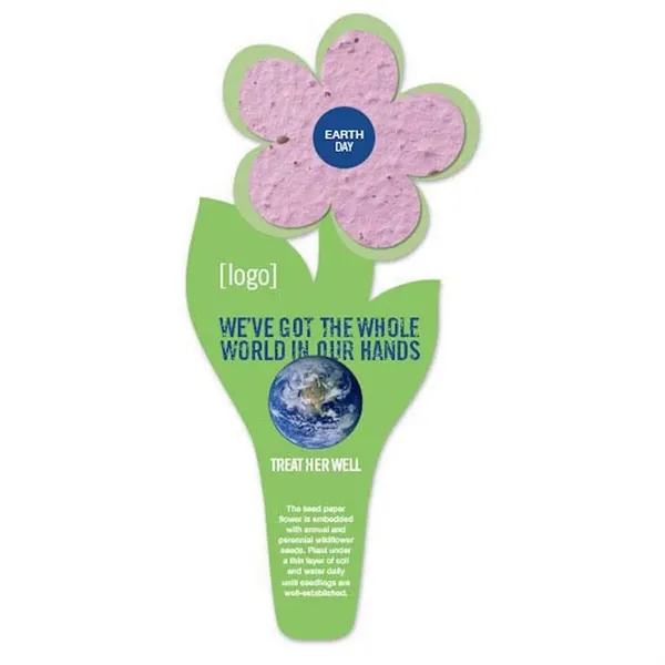 Flower seed paper bookmark for Earth Day.... from ASI 40646 Bloomin Promotions / Bloomin' Promotions™