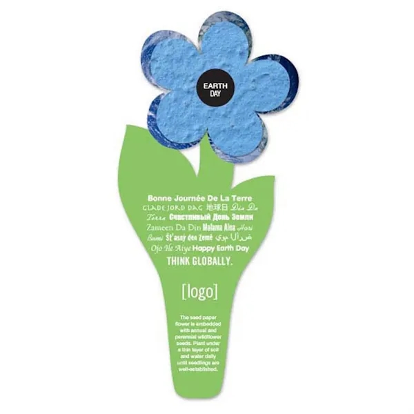 Flower seed paper bookmark for Earth Day.... from ASI 40646 Bloomin Promotions / Bloomin' Promotions™