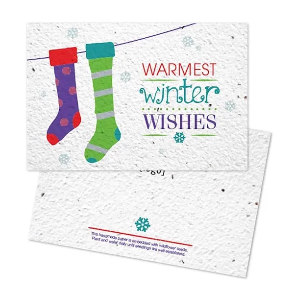 Holiday seed paper post card.... from ASI 40646 Bloomin Promotions / Bloomin' Promotions™