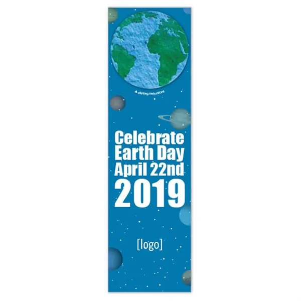 Recycled cardstock bookmark with plantable shape.... from ASI 40646 Bloomin Promotions / Bloomin' Promotions™