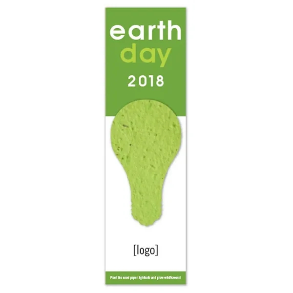 Recycled cardstock bookmark with plantable shape.... from ASI 40646 Bloomin Promotions / Bloomin' Promotions™