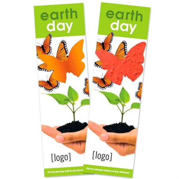 Recycled cardstock bookmark with plantable shape.... from ASI 40646 Bloomin Promotions / Bloomin' Promotions™