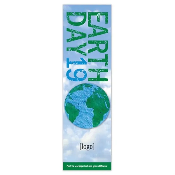Recycled cardstock bookmark with plantable shape.... from ASI 40646 Bloomin Promotions / Bloomin' Promotions™