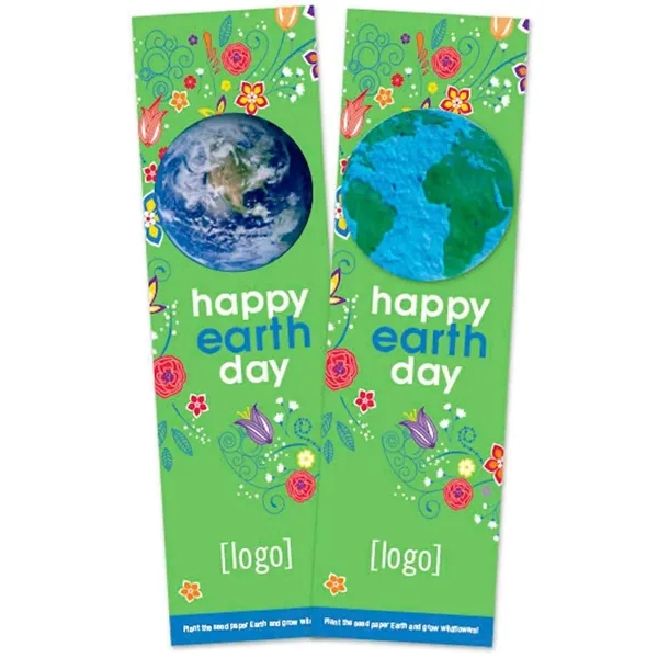 Recycled cardstock bookmark with plantable shape.... from ASI 40646 Bloomin Promotions / Bloomin' Promotions™