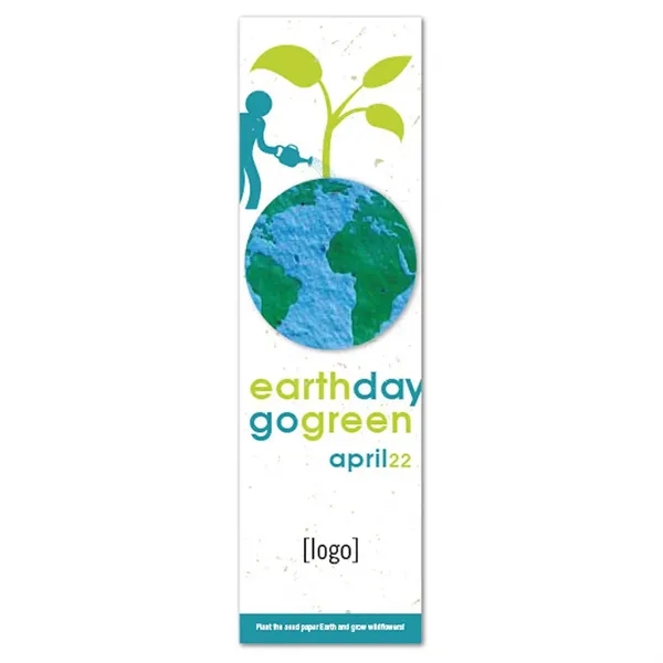 Recycled cardstock bookmark with plantable shape.... from ASI 40646 Bloomin Promotions / Bloomin' Promotions™