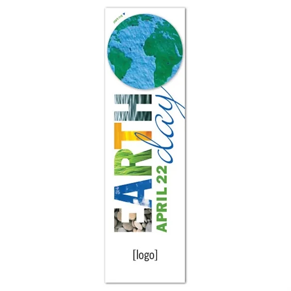 Recycled cardstock bookmark with plantable shape.... from ASI 40646 Bloomin Promotions / Bloomin' Promotions™