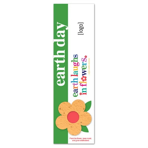 Recycled cardstock bookmark with plantable shape.... from ASI 40646 Bloomin Promotions / Bloomin' Promotions™