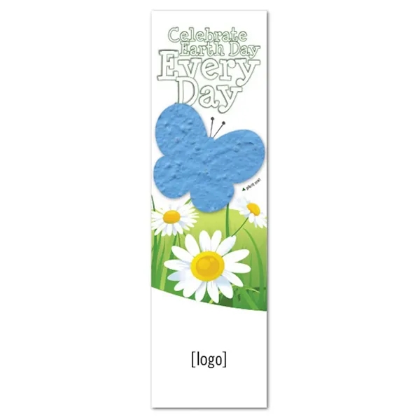 Recycled cardstock bookmark with plantable shape.... from ASI 40646 Bloomin Promotions / Bloomin' Promotions™