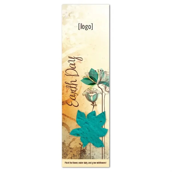 Recycled cardstock bookmark with plantable shape.... from ASI 40646 Bloomin Promotions / Bloomin' Promotions™