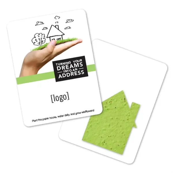 Gift pack features a recycled info card and plantable piece of... from ASI 40646 Bloomin Promotions / Bloomin' Promotions™