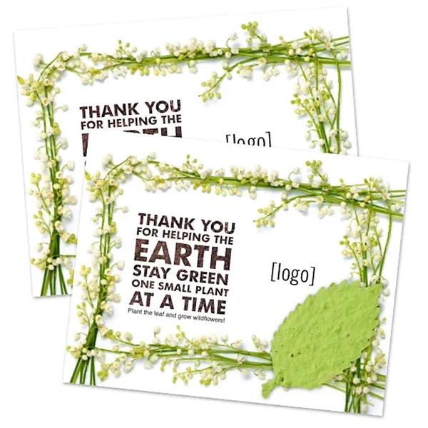 Two- part postcard with seed paper shape.... from ASI 40646 Bloomin Promotions / Bloomin' Promotions™