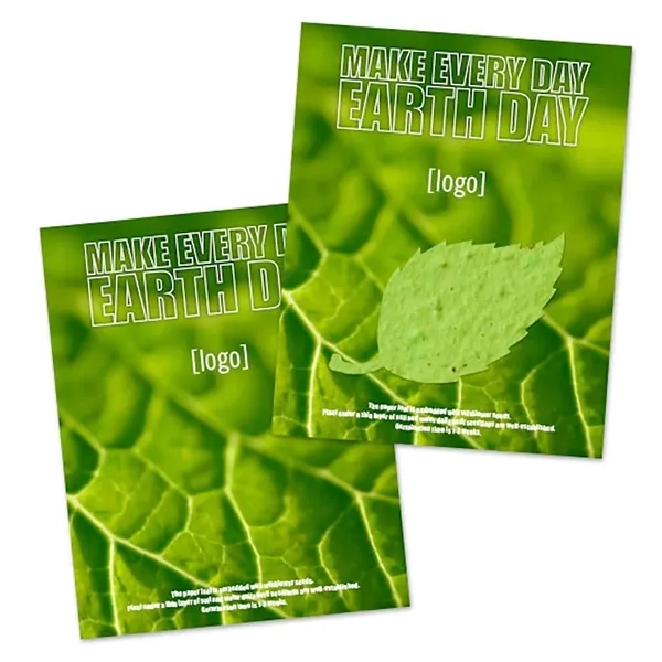 Two- part postcard with seed paper shape.... from ASI 40646 Bloomin Promotions / Bloomin' Promotions™