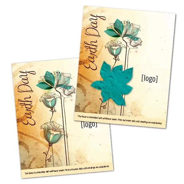 Two- part postcard with seed paper shape.... from ASI 40646 Bloomin Promotions / Bloomin' Promotions™