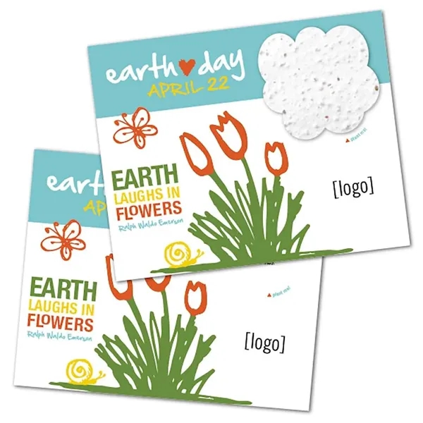Two- part postcard with seed paper shape.... from ASI 40646 Bloomin Promotions / Bloomin' Promotions™