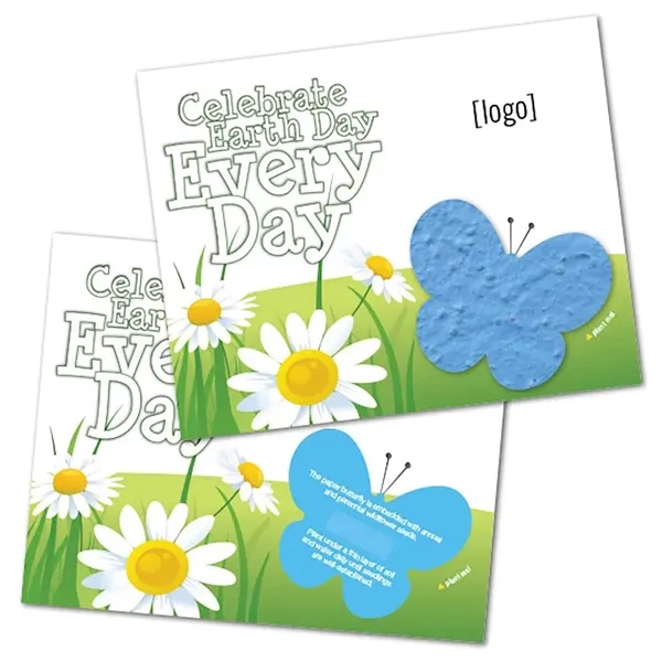 Two- part postcard with seed paper shape.... from ASI 40646 Bloomin Promotions / Bloomin' Promotions™