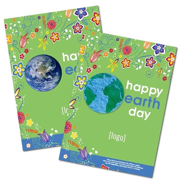 Cardstock postcard with seep paper shape, large.... from ASI 40646 Bloomin Promotions / Bloomin' Promotions™