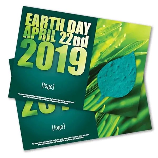 Cardstock postcard with seep paper shape, large.... from ASI 40646 Bloomin Promotions / Bloomin' Promotions™